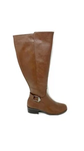 Neu im Karton Alfani Kallummp Damen Gr. 6 M cognacbraun kniehoch Reitstiefel breite Wade - Bild 1 von 8