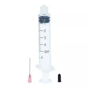 5ml/5cc Luer Lock Syringes 20G Blunt Tip Fill Needles 1.5" Pack of 10 - Picture 1 of 3