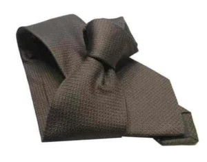 Krawatte Hellbraun Seide Armor Netzwerk Seide Made IN Italy Schlips Neu Brown - Picture 1 of 2