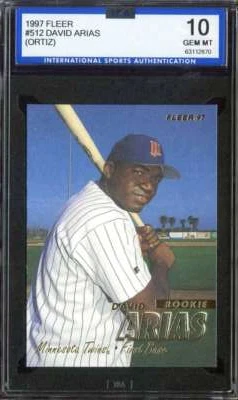 Fleer #512 1997 David Ortiz Isa 10 (RC) TWINS HOF *ADT6010 Foto 1 de 2