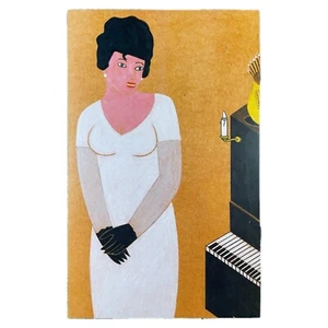 Eduardo Arroyo Ulysses illustriertes Exlibris Kunstdruck 7,75 x 12,5 Zoll Orange Joyce - Bild 1 von 1