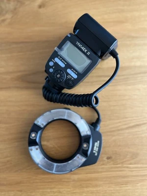 Yongnuo YN14EX II TTL LED Macro Ring Light Double Lamp Macro Flash for Canon - Image 1 of 4