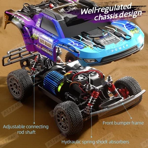 50MPH 4WD RC Auto con Luce Motore Brushless Telecomando Auto Alta Velocità Drift - Foto 1 di 16