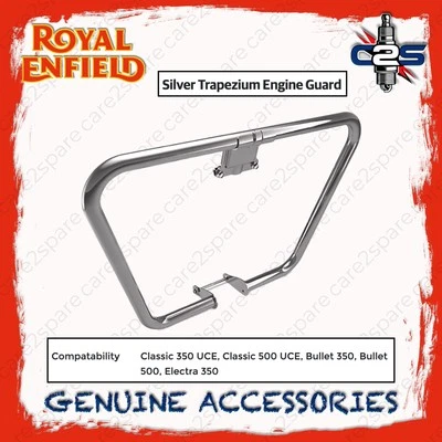 Protector de motor trapecio plateado para Royal Enfield Classic 350/500 UCE 1990635 Foto 1 de 4