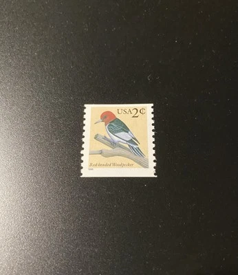 U.S. Scott #3045 Flora & Fauna - Red Headed Woodpecker 1999 Coil Single MNH OG  - Image 1 of 2