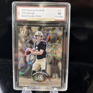 Donruss Football Tyler Shough Rated Rookies 2025 retro #14 gema 10 - Imagen 1 de 2