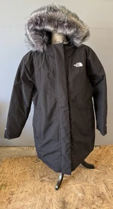 North Face Women’s Black Full Zip 600 Arctic Parka Jacket Faux Fur Hood - 3X - Bild 1 von 8