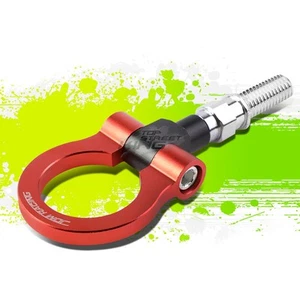 ANILLO GANCHO REMOLQUE DELANTERO/TRASERO ALUMINIO 7" ROJO BILLET T-6061 PARA 09-13 HONDA FIT GE8 - Imagen 1 de 5