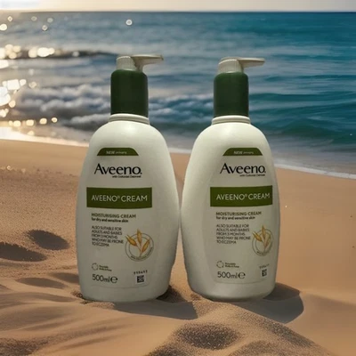 Aveeno Cream 500ml X2 (Duo Pack)  Enriched with Colloidal Oatmeal - Image 1 of 2