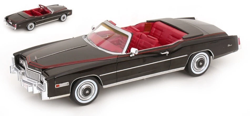 CADILLAC ELDORADO CONVERTIBLE 1976 BLACK 1:18 - Immagine 1 di 1