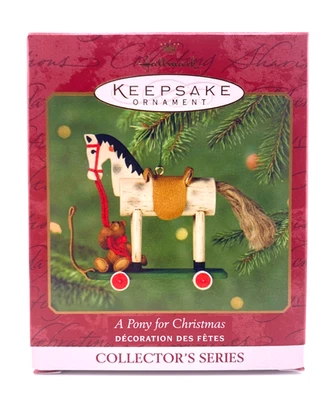 2000 Hallmark Keepsake Ornament A Pony For Christmas 3rd In Collector's Series - Image 1 of 4