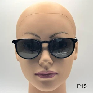 NUEVO Ralph Lauren Preppy Gafas de sol redondas Polo 4044 Negro/Gris 52/19/145 Italia - Imagen 1 de 10