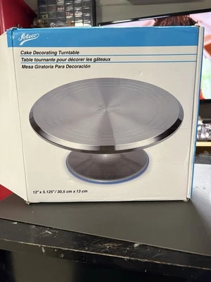 Ateco 615 12-Inch Round Aluminun Revolving Cake Decorating Stand - Image 1 of 4