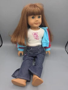 Pleasant Company Muñeca American Girl Ojos Azules Rojo Castaño Rojizo Pelo Bangs 2008 - Imagen 1 de 6