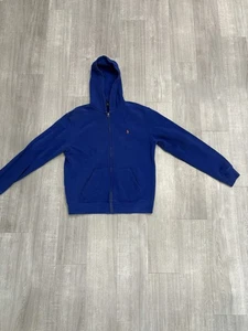 Ralph Lauren Polo Full Zip Hoodie Youth XL ( 18 - 20 ) Blue Sweater Shirt - Picture 1 of 3