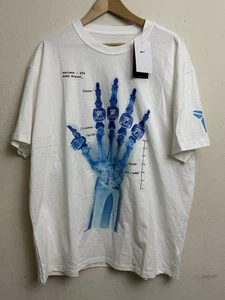Nike Kobe X-Ray Broken Not Beaten Large White Blue T-Shirt L HV6694-100 - Picture 1 of 8