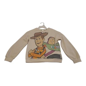 Disney Collection Toy Story Fleece Lined Woody & Buzz Sweatshirt - Boys Sz 9/10 - Picture 1 of 5