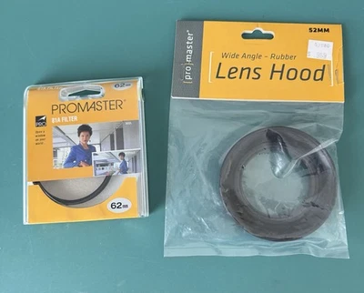 Promaster 62mm 81A Filter for Nikon Canon Brand New! Comes With Free 52mm Shade - Image 1 of 2