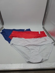 3 Paar Neu mit Etikett Ashley Stewart Plus Höschen Gr. 34/36 6X blau koralle weiß Spitze 030 - Bild 1 von 7