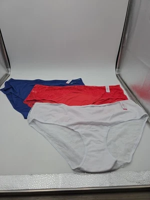 3pr NUEVO CON ETIQUETAS Ashley Stewart Plus Bragas Talla 34/36 6X Azul Coral Blanco Encaje 030 Foto 1 de 4