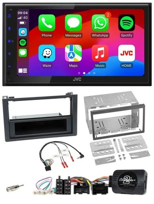 JVC Bluetooth 2DIN Lenkrad DAB USB Autoradio für Saab 9-3 2008-2012 - Bild 1 von 4