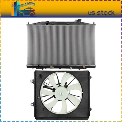 For 2011 2012 2013 14-2017 Honda Odyssey A/C Radiator and Condenser Fan Assembly - Imagem 1 de 4