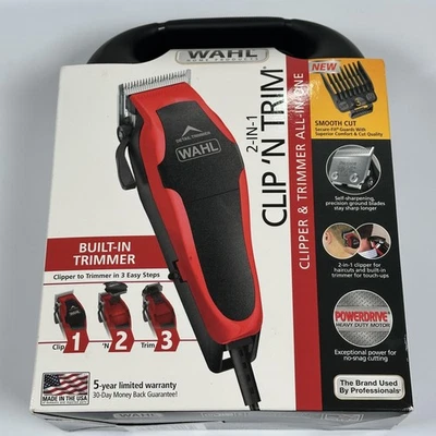 NIB Wahl Clip 'N Trim 2-in-1 Clipper Trimmer Kit Made USA 79900-1501 All-in-One - Image 1 of 4