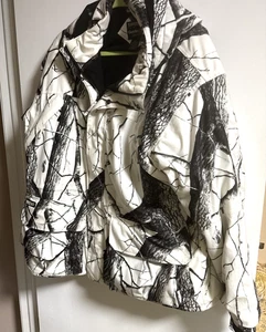 Realtree Hardwoods Tech2O Guide Series Snow White Camo Waterproof Jacket 2XL - Picture 1 of 13