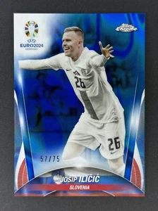 2024  Topps Chrome Euro #97 Josip Ilicic Blue Lava Refractor /75 - Picture 1 of 3