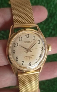 Rare Vintage Seiko Lord Marvel 36000 Arabic Dial 5740-8000 Gold tone Watch - Bild 1 von 13
