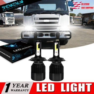 For Nissan UD 1800 2000 2300 2600 3300 H4 6000K COB LED Headlight Headlamp - Image 1 of 4