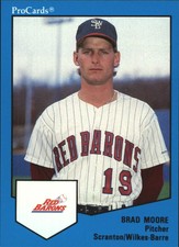 1989 Scranton Red Barons ProCards #709 Brad Moore