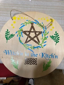 Witch'n in the Kitch'n Wall Plaque - Picture 1 of 2