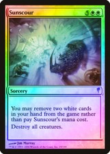 Sunscour FOIL Coldsnap HEAVILY PLD White Rare MAGIC THE GATHERING CARD ABUGames