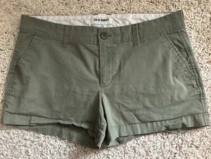 Old Navy Casual Everyday Shorts Size 8 Flat Front - Front And Back Pockets - Picture 1 of 4