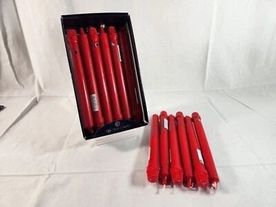 Colonial Candle Christmas Red 10" Classic Candles, Unscented, Box of 12 NEW - Image 1 of 4