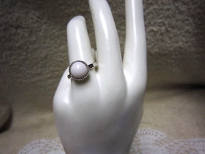 Vintage SARAH COVENTRY "COTTON CANDY" ADJ. Ring, NEW OS, Item #5594, PINK STONE - Picture 1 of 9