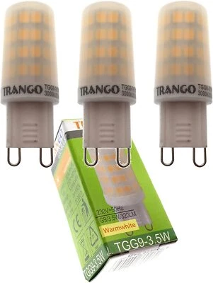 3x G9 LED Leuchtmittel warm-weiß 3000K direkt 230V G9-2.5W-3 Trango  - Bild 1 von 4