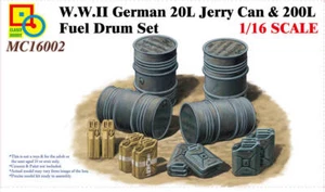 Classy Hobby 1/16 WWII German 20L Jerry Can & 200L Fuel Drum Set - Picture 1 of 1