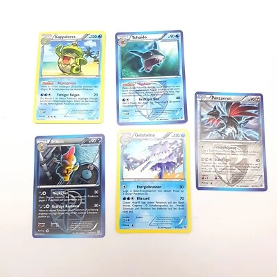 5 Pokemonkarten Vintage Retro 2013 Schwarz & Weiß Plasmasturm - Bild 1 von 2