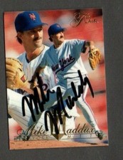 Mike Maddux 1994 Flair authentic autographed card Mets