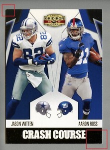 JASON WITTEN - 2010 GRIDIRON GEAR CRASH COURSE GOLD /AARON ROSS S# 027/100