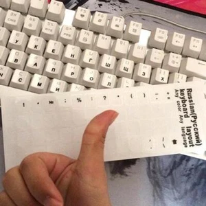 Russian Keyboard Sticker Layout for Notebook Keyboard Key Stick Russian DE - Bild 1 von 18