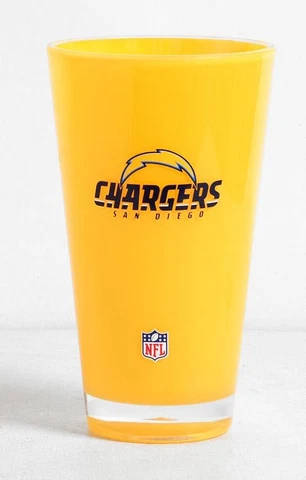 *(4) Pack* SAN DIEGO CHARGERS 20oz INSULATED, ACRYLIC TUMBLERS FROM DUCK HOUSE Cover