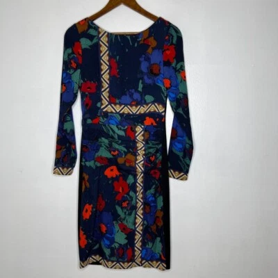 Tracy Reese Women's Floral Silk Long Sleeve Sheath Dress Size 6 Multicolor - Image 1 of 4