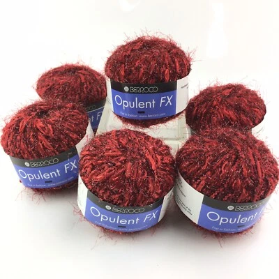 Lote de 6 Bolas Rojas BERROCO OPULENT FX Descontinuadas Difíciles de Encontrar Brillantes NUEVO Foto 1 de 4