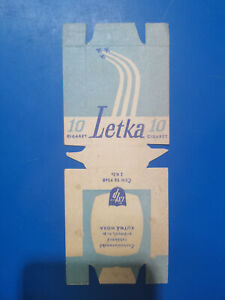 opened empty cigarette soft card pack-CZ-70 mm-Letka-10 cigarettes