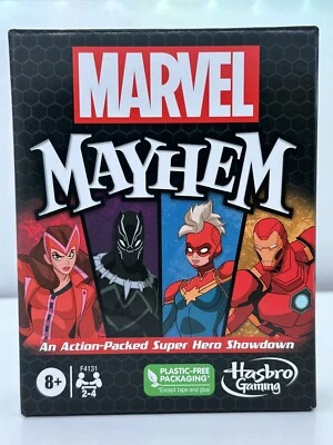 Marvel Mayhem Card Game Ages 8+ Fun Game for Marvel Super Hero Fans 2-4 Players - Image 1 of 4