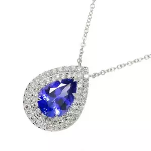 Collana TIFFANY CO. Soleste Tanzanite Diamante Platino 90270399 - Foto 1 di 8