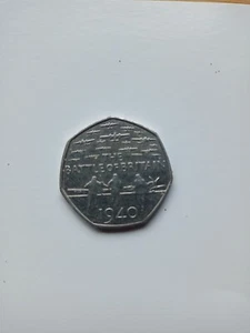 Rare The Battle Of Britain 50 Coin (2015) Excellent Condition - Picture 1 of 1